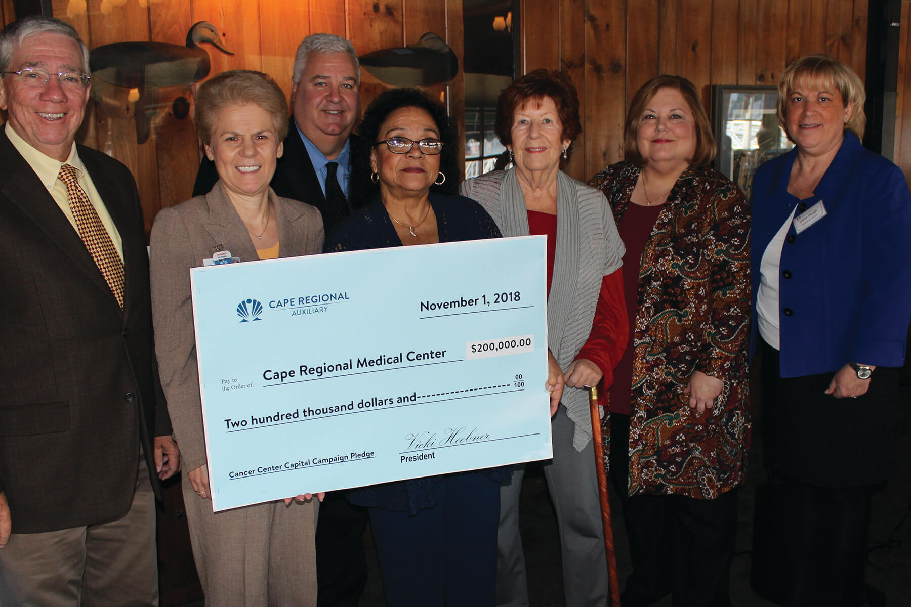 Cape Regional Auxiliary Presents $200