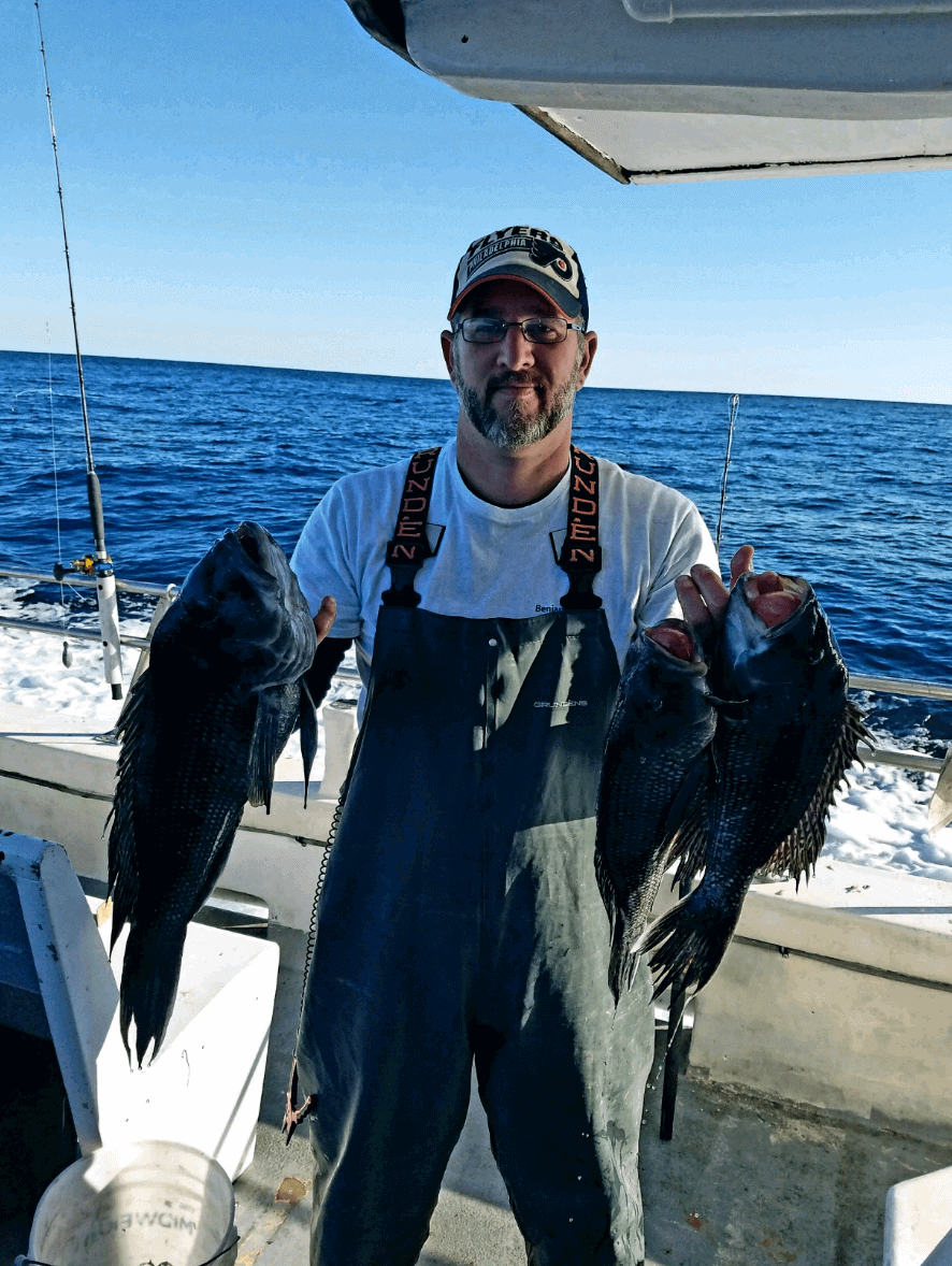 Bob Sharp with some nice sea bass