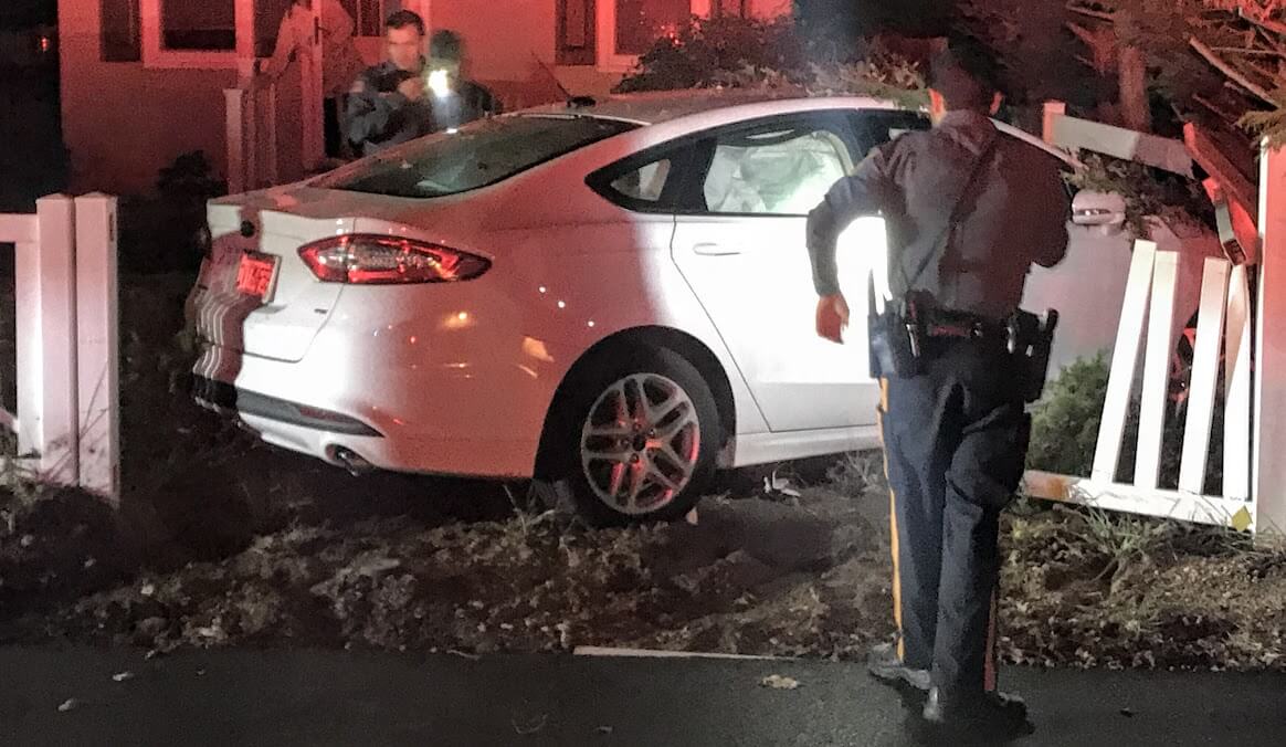 Lower Township police officers investigate Nov. 8 crash in Villas that led to a driving while intoxicated charge against a local man.