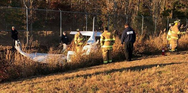 Single Engine Plane Crashes at Cape May County Airport