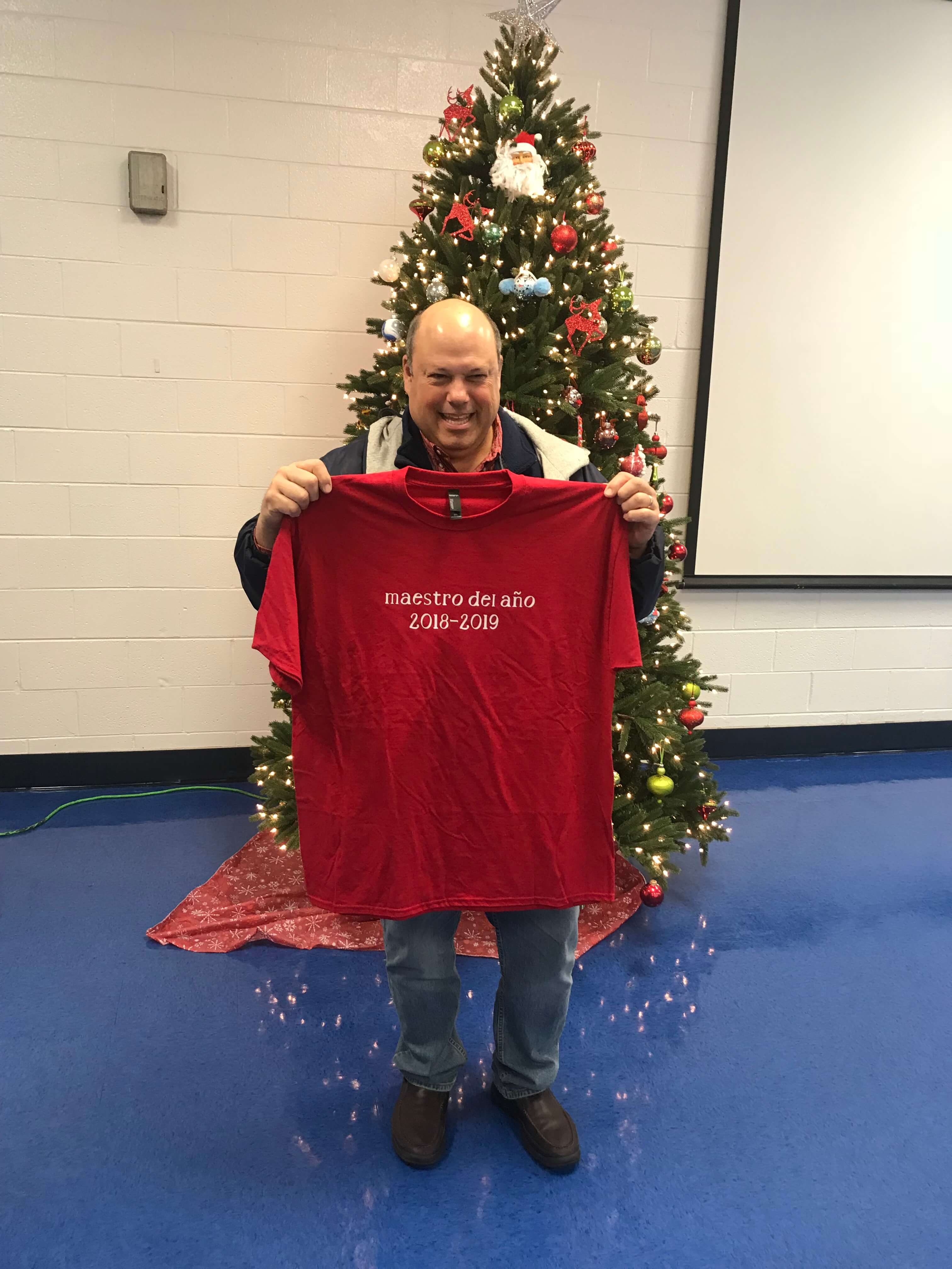 Carlos Covarrubias is Dennis Township Schools' 2019 Teacher of the Year.