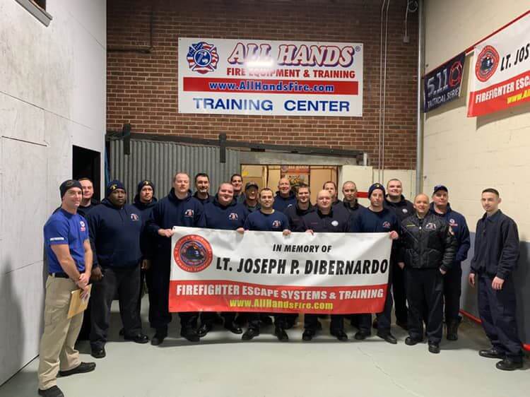 Wildwood Firefighters received self bail-out systems and training in their use at All Hands Fire Equipment LLC in Neptune.