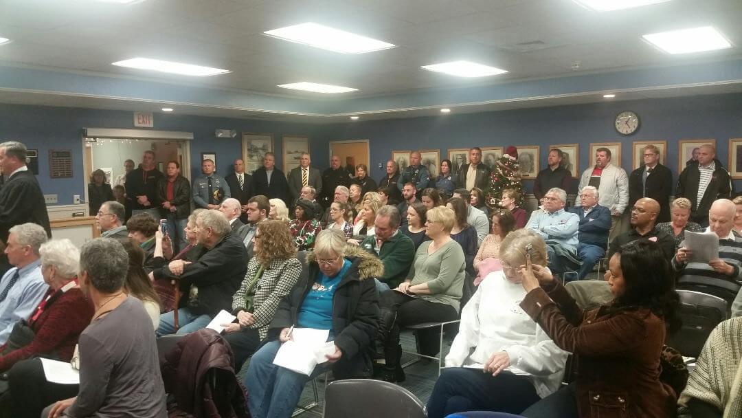 Public fills the room at the Middle Township Committee reorganization Jan. 2.