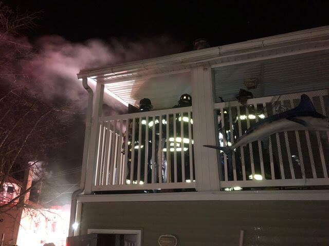 Firefighters quell an early morning fire March 7 in the 300 block West Poplar Avenue