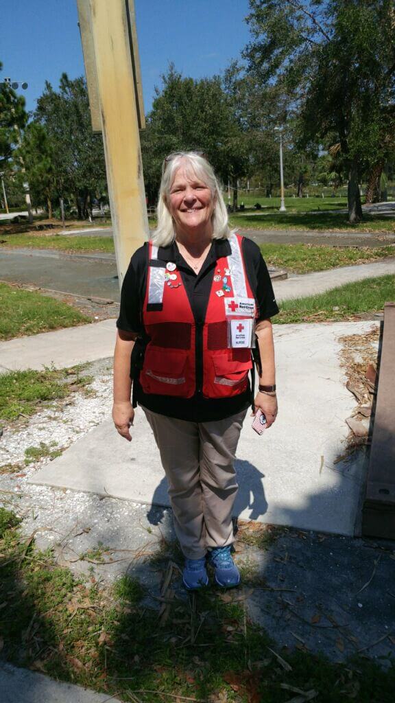 Karen Lawinski has been a volunteer with the Red Cross since 2003. Today she serves as its disaster health services leader for New Jersey