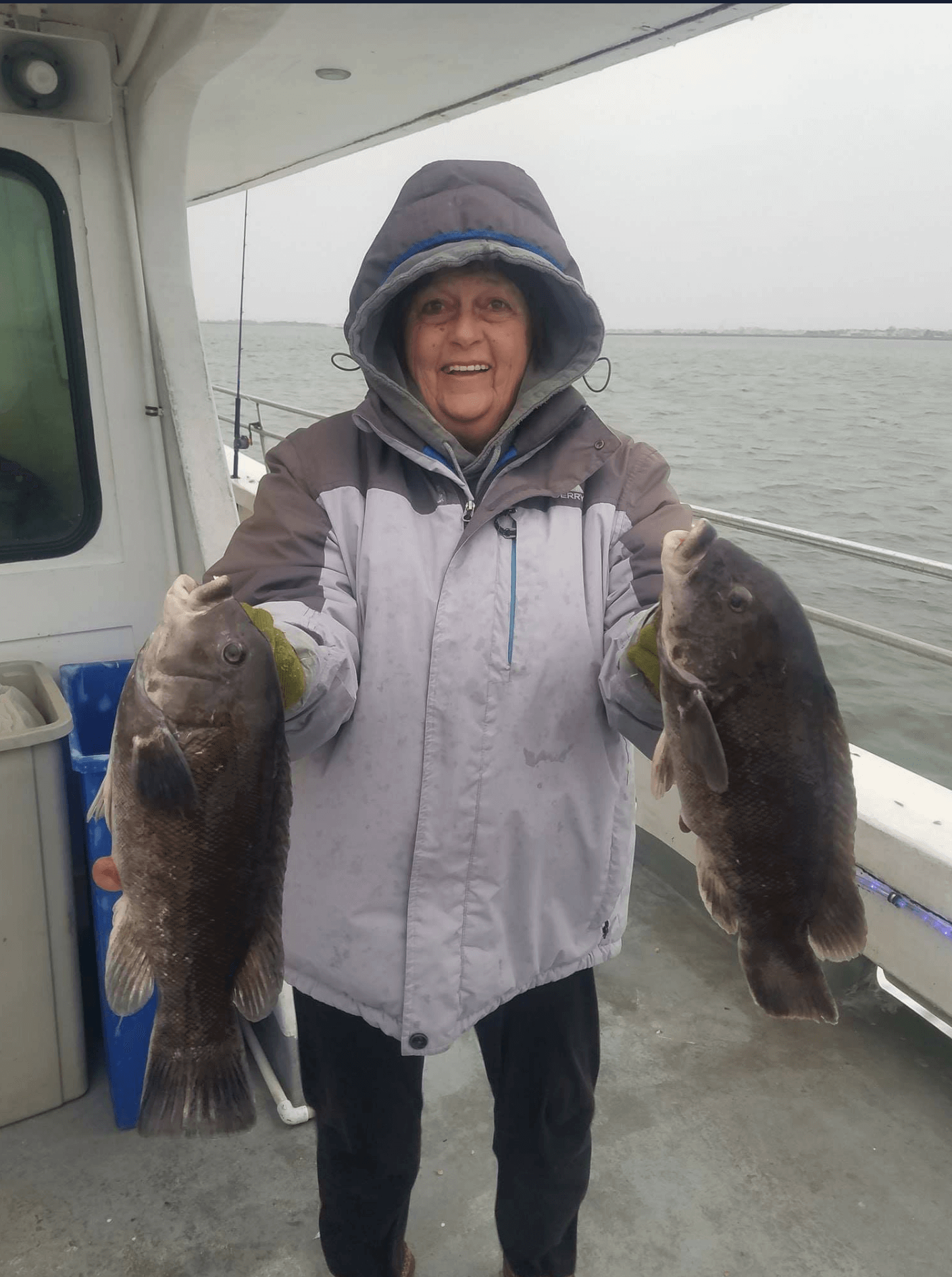 Miss Linda and her two Blackfish.