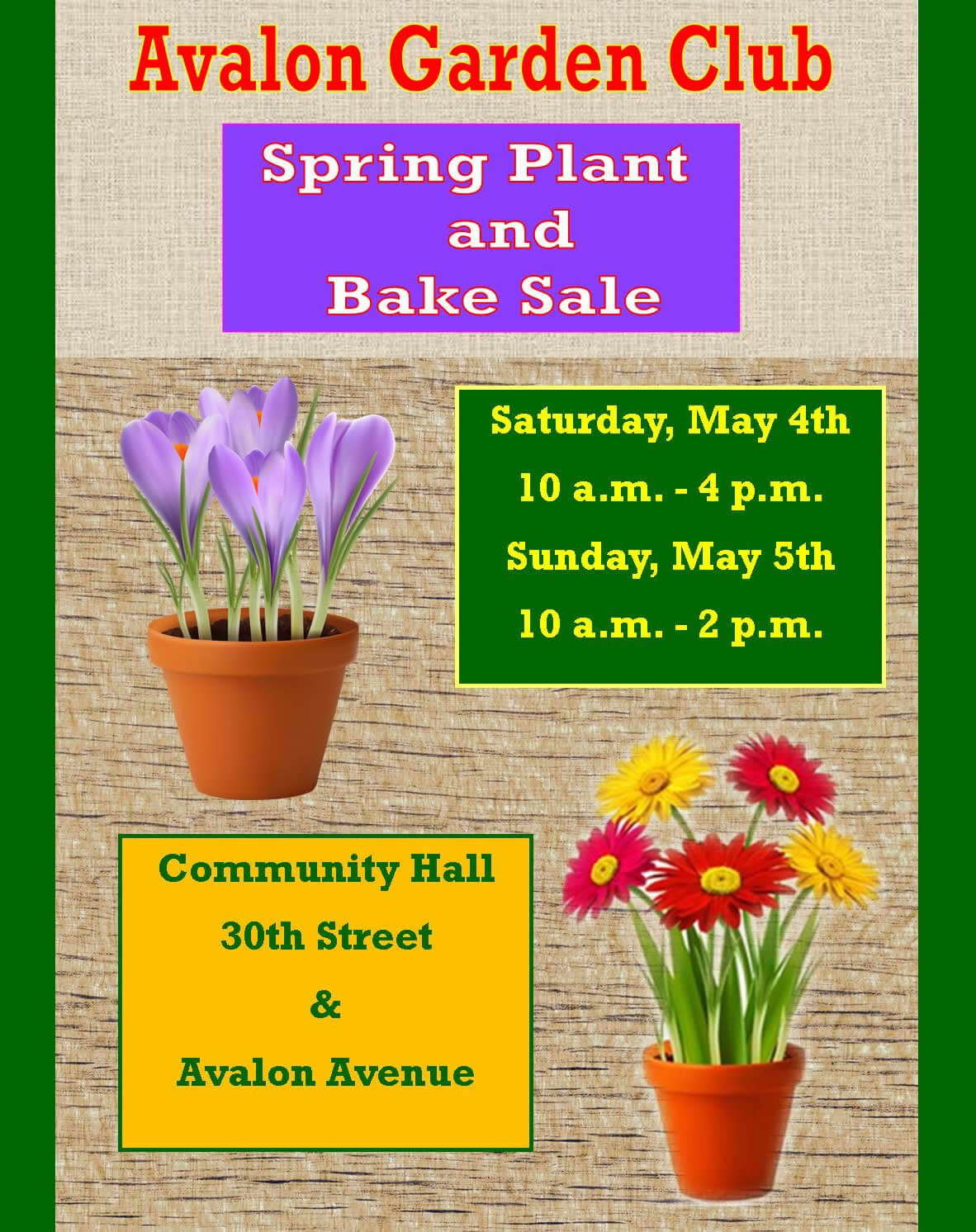 Plant sale