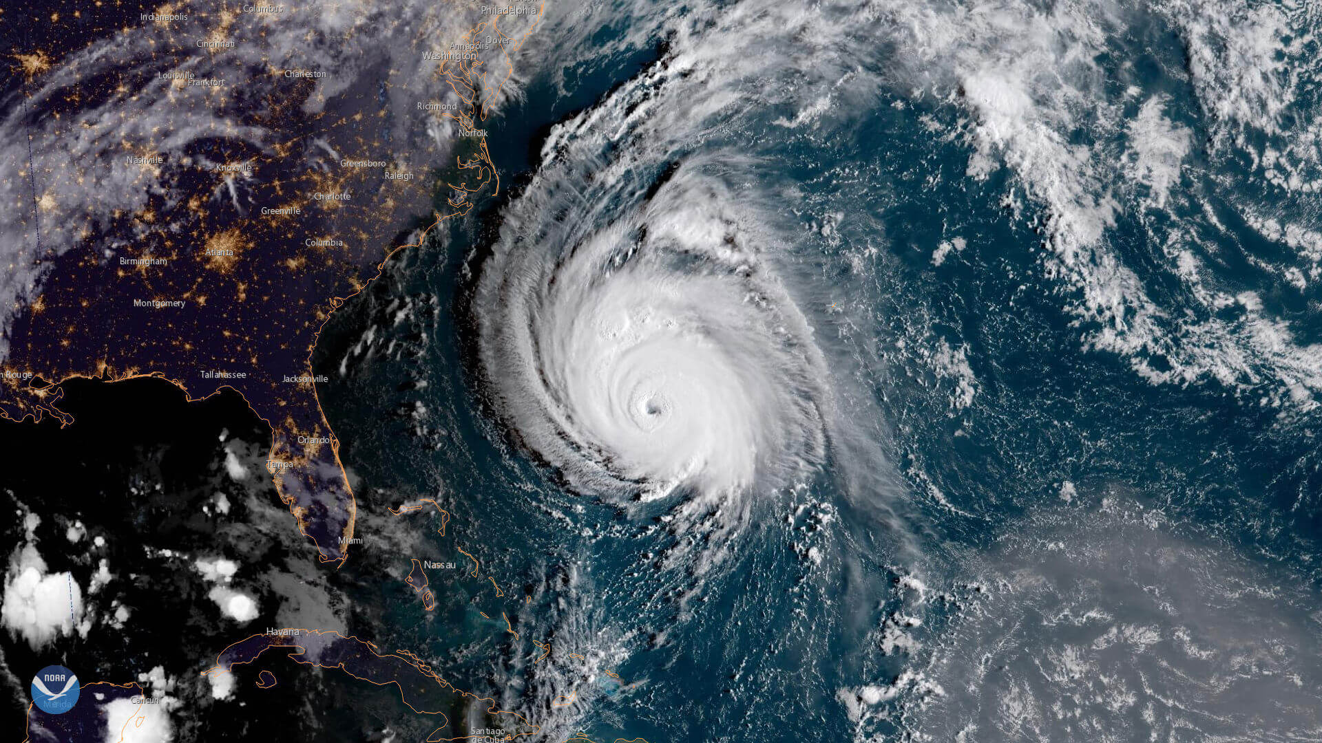 GOES East captured this imagery of Hurricane Florence over the Atlantic around 7:45 a.m. EDT Sept. 12