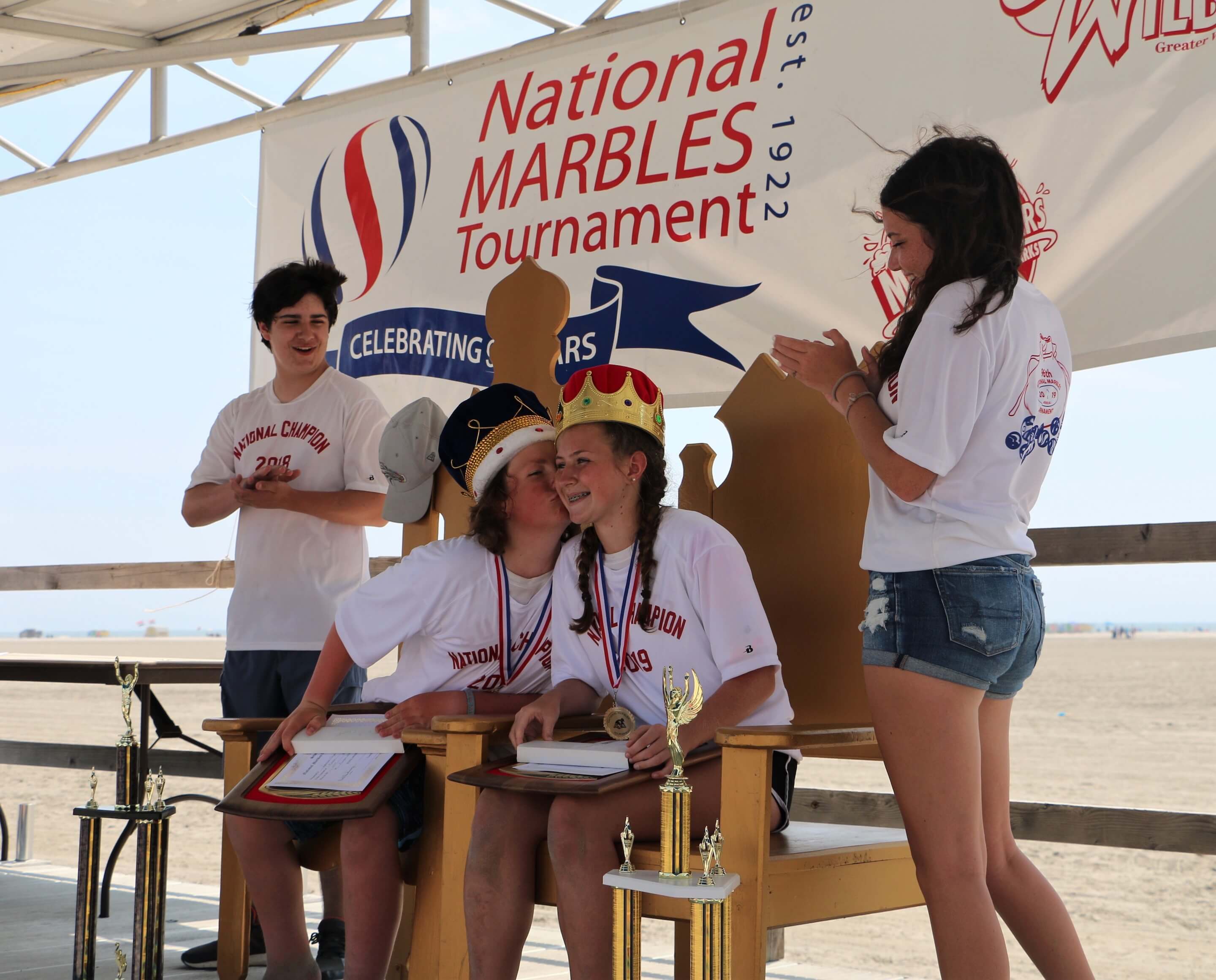 The King and Queen of the 96th Annual National Marbles Tournament were crowned in the Wildwoods June 20. The Boys’ Marbles Champion
