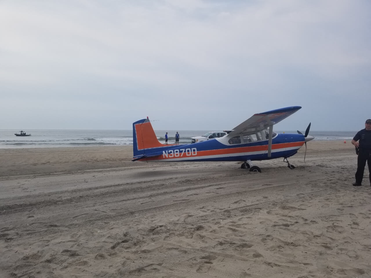 Cessna's pilot was unhurt after making an emergency landing on an Ocean City beach June. 1.