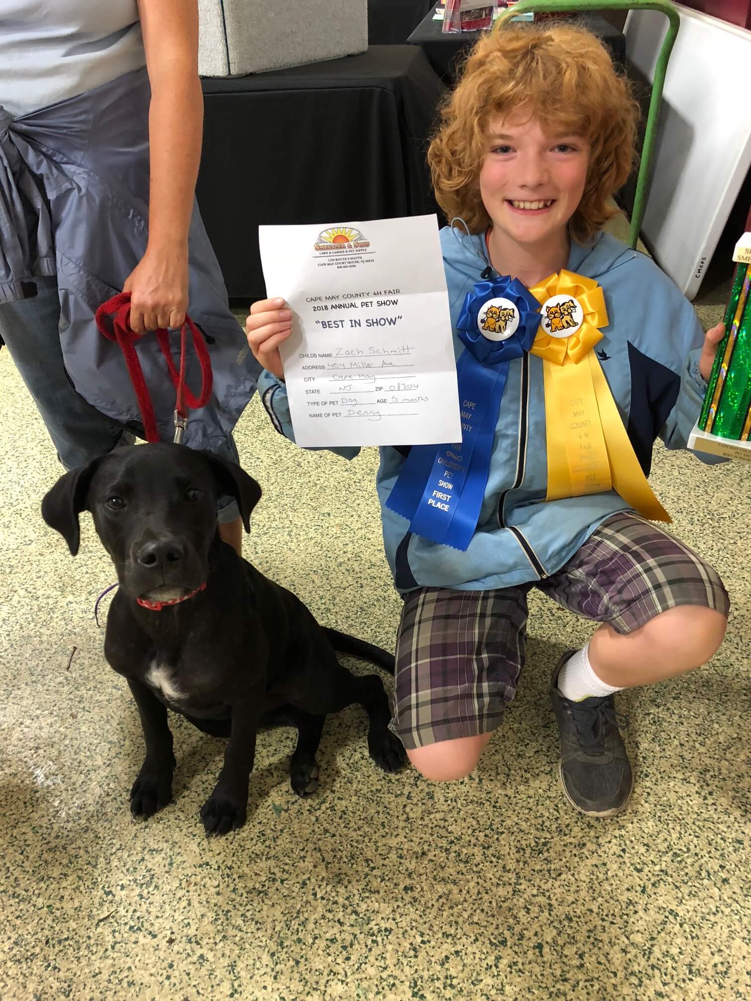 Pictured is the 2018 Pet Show winning dog