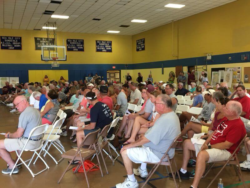 Over 100 people attended Sea Isle City’s town hall meeting June 29.