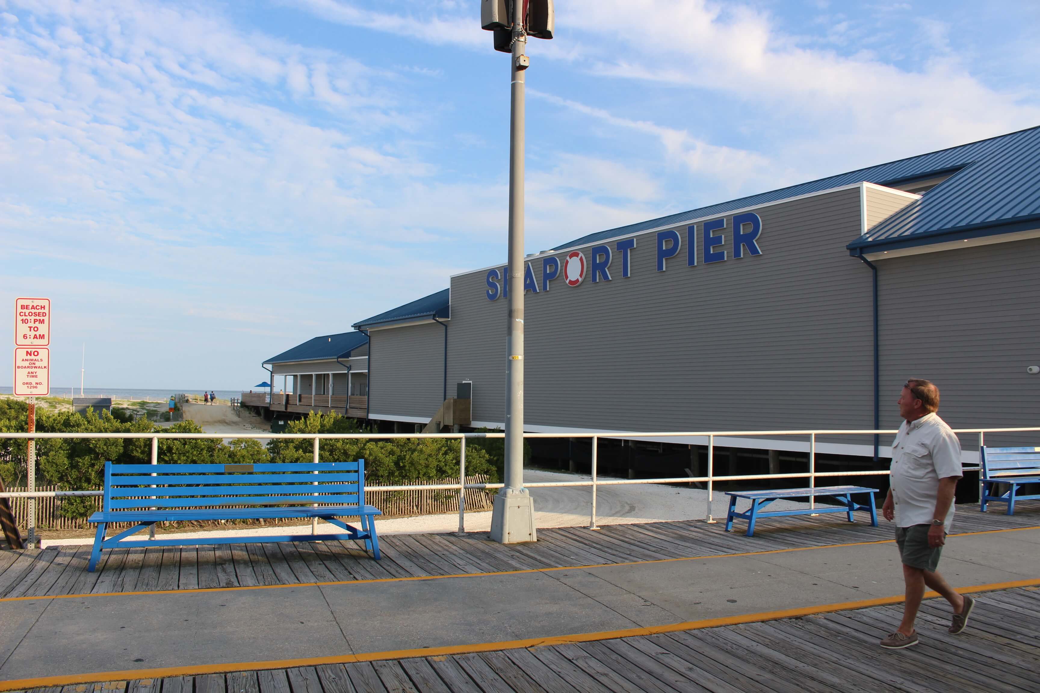 Seaport Pier as seen from the Boardwalk July 24.