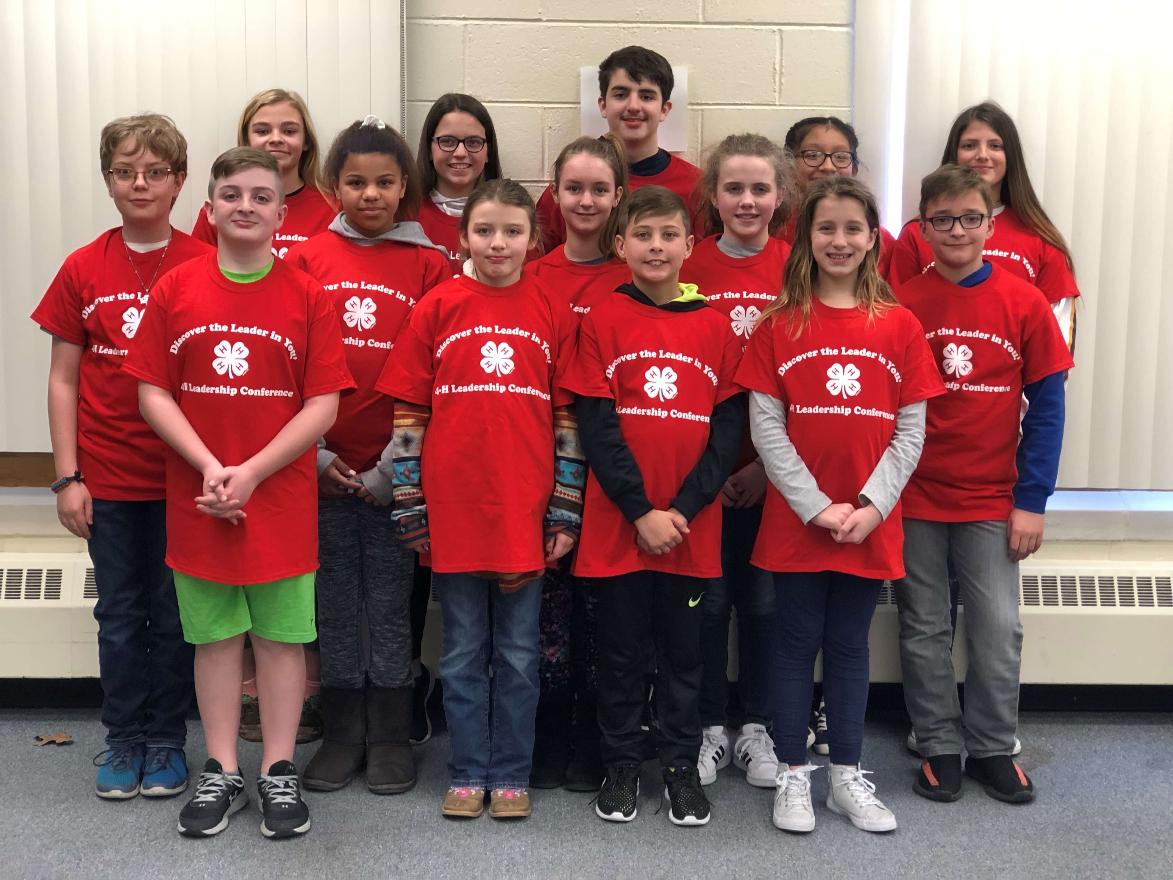 4-H members at the Discover the Leader in You Conference including Cape May County 4-H’ers Eddie Hoover