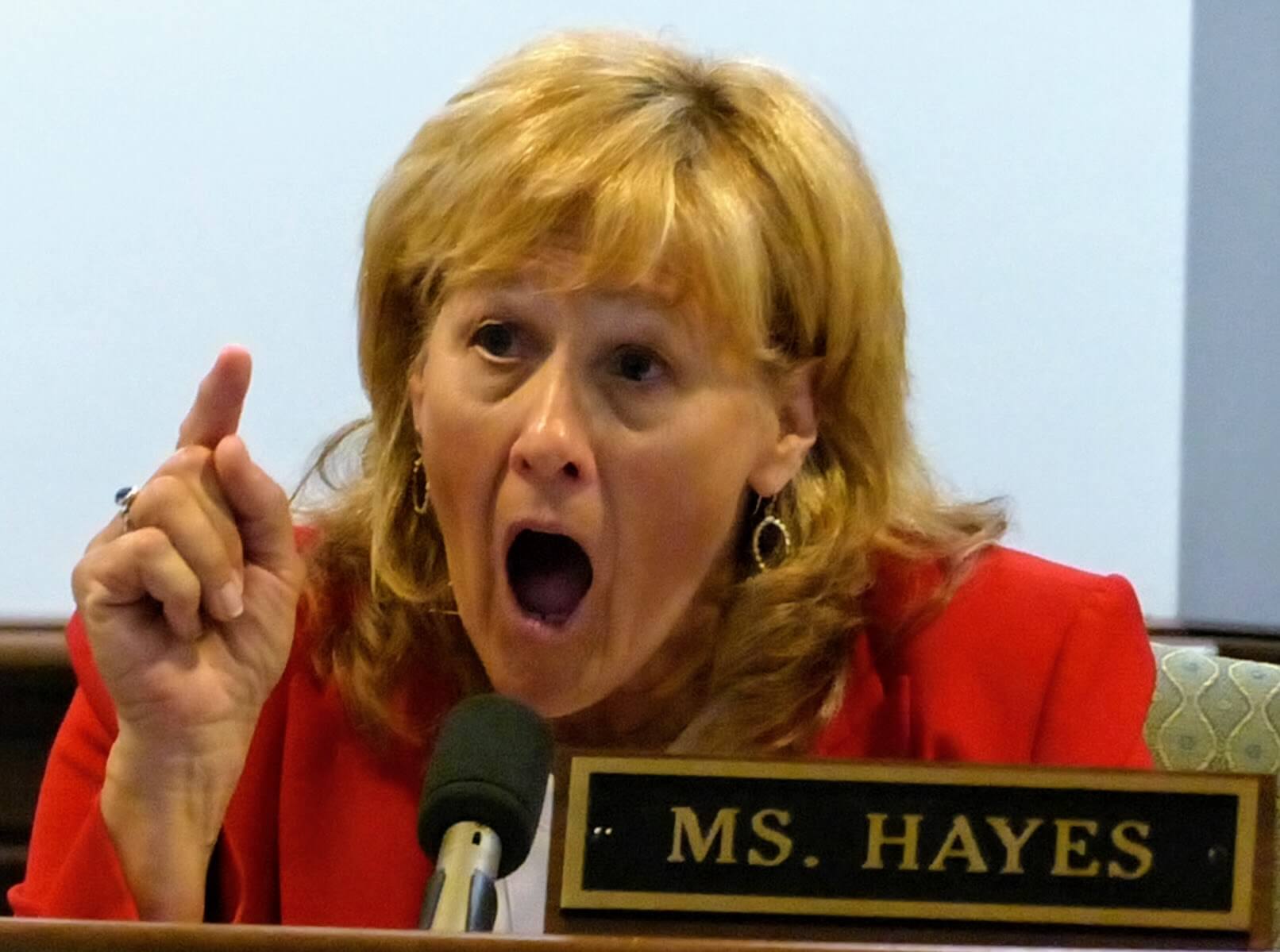 Freeholder E. Marie Hayes at the July 9 meeting.  