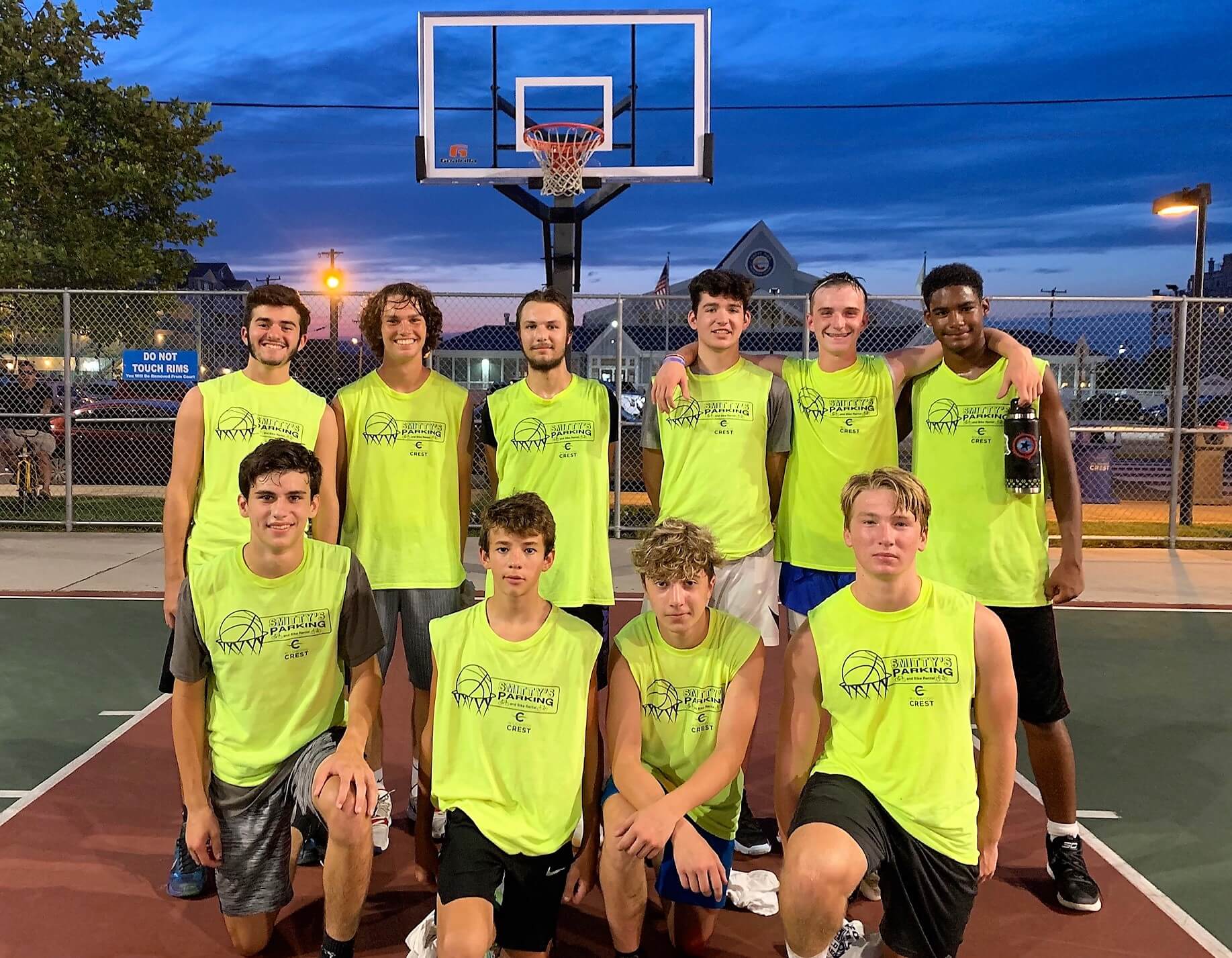 The Smitty’s Parking Lots team recently captured the championship in the high school division of the Wildwood Crest Recreation summer basketball league. Pictured from Smitty's Parking Lots team is