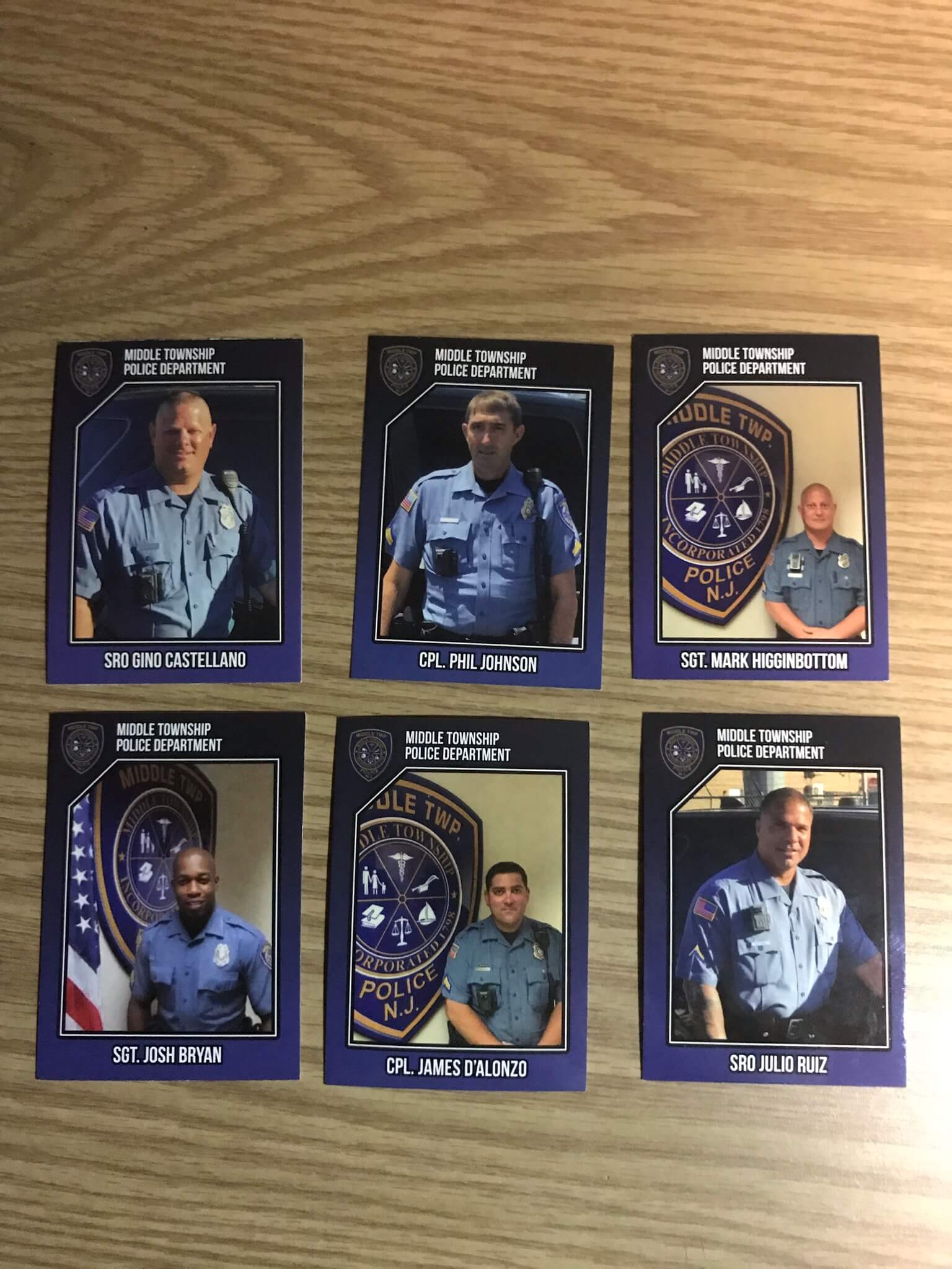 Middle Township Police Department trading cards offer opportunity for youngsters to meet officers