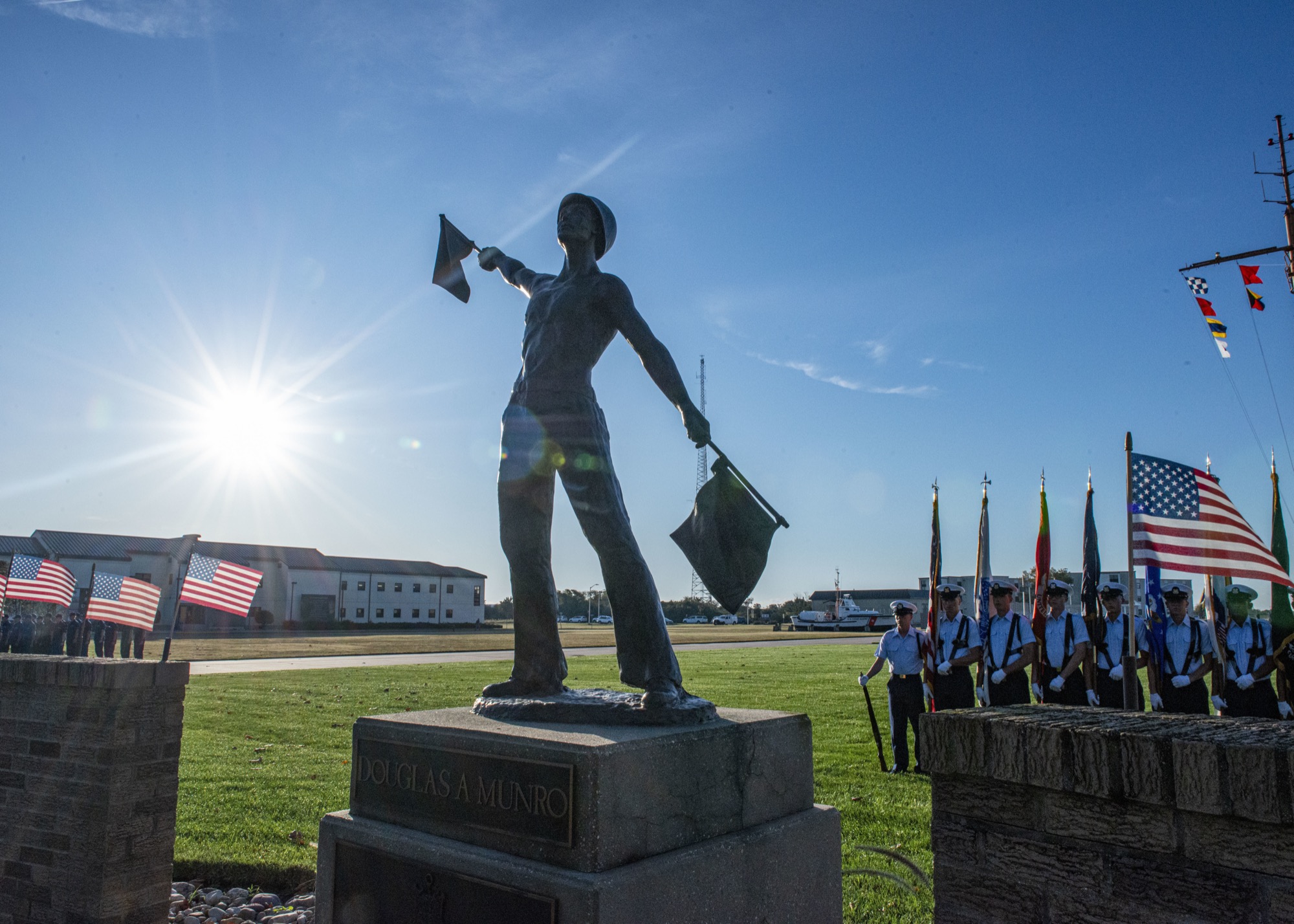 U.S. Coast Guard Training Center Cape May holds a memorial ceremony for Petty Officer 1st Class Douglas Munro