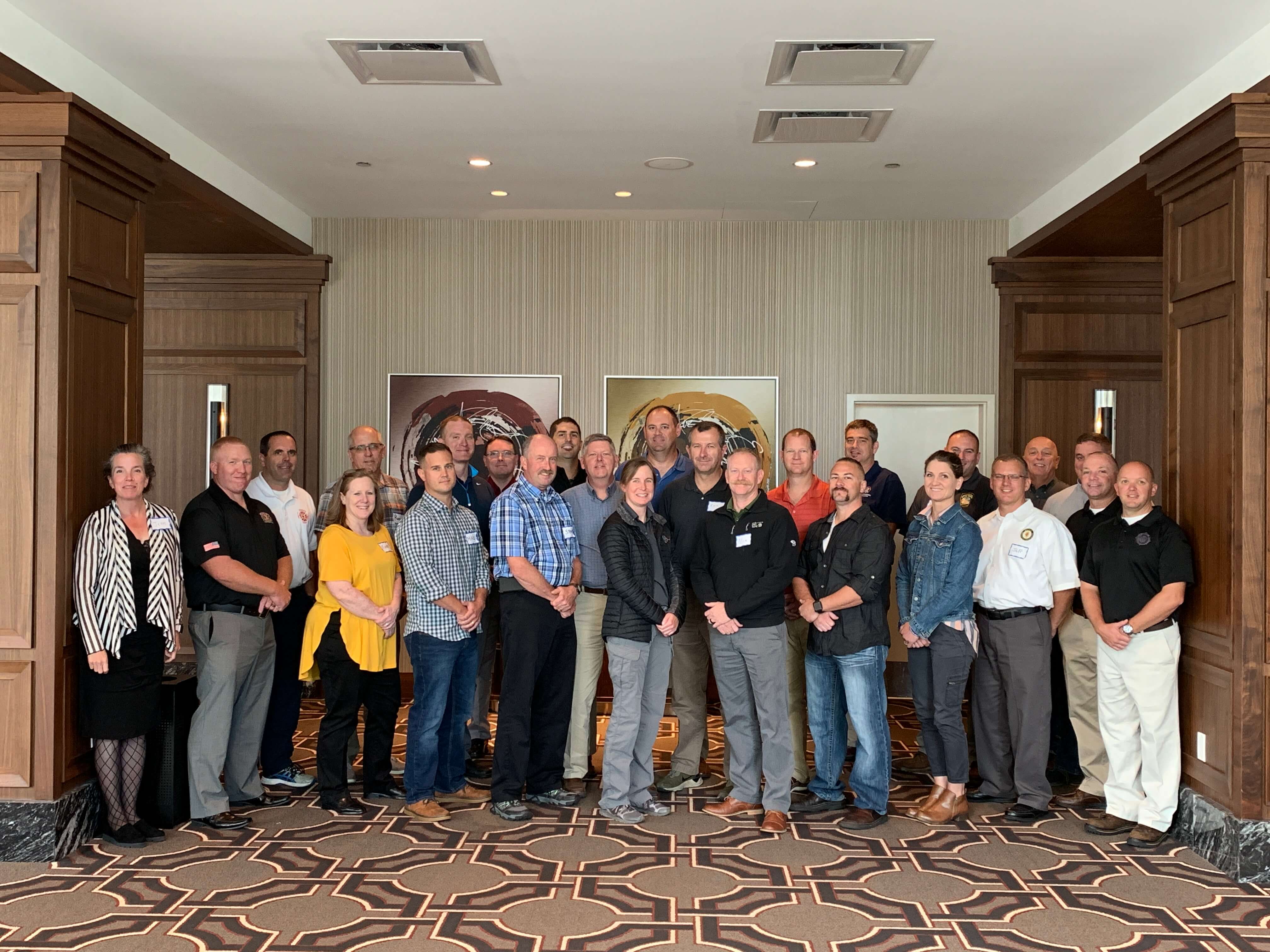 Wildwood Fire Chief Daniel Speigel and Capt. Daniel Dunn were among firefighters from around the nation who attended a safety training session in Chicago