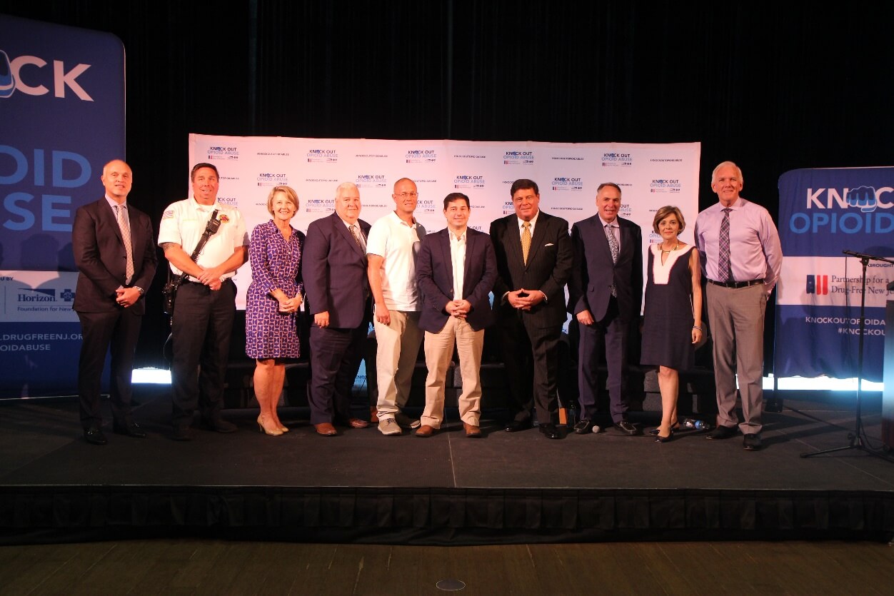 The Partnership for a Drug-Free New Jersey and The Horizon Foundation for New Jersey held a Knock Out Opioid Abuse Town Hall in Cape May Oct. 2. Pictured are