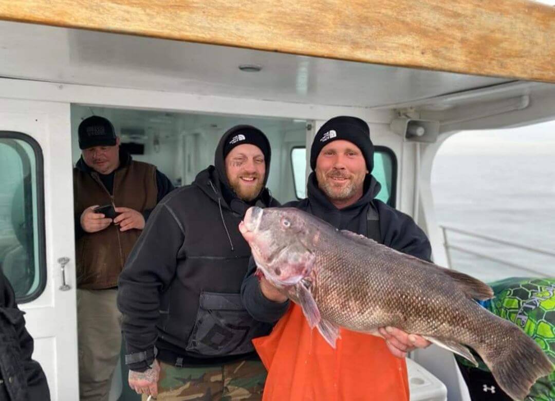 A big blackfish for a happy angler.