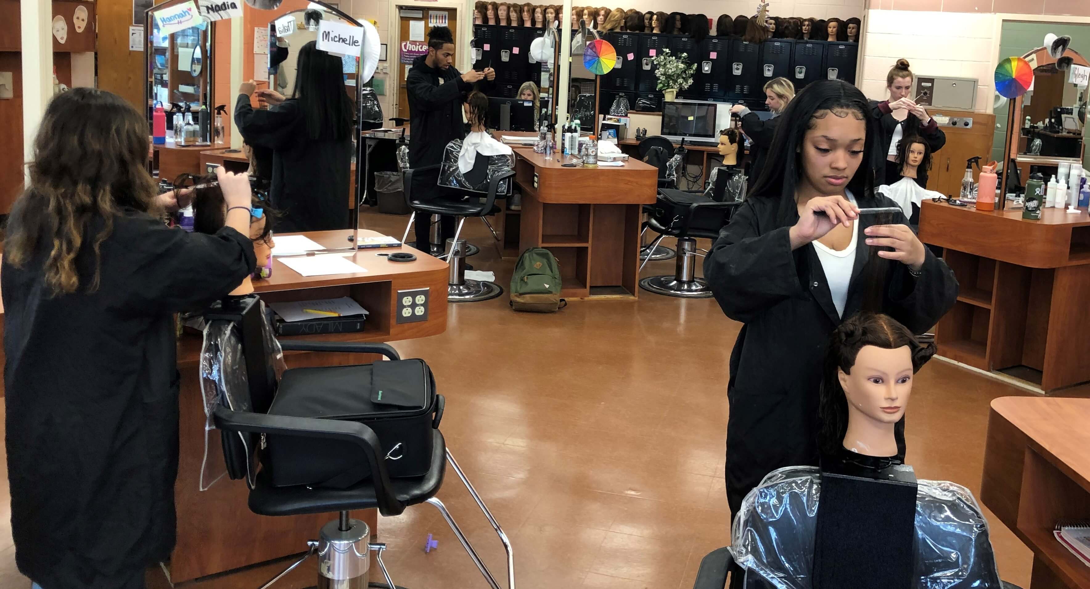 Cape May Tech Cosmetology students
