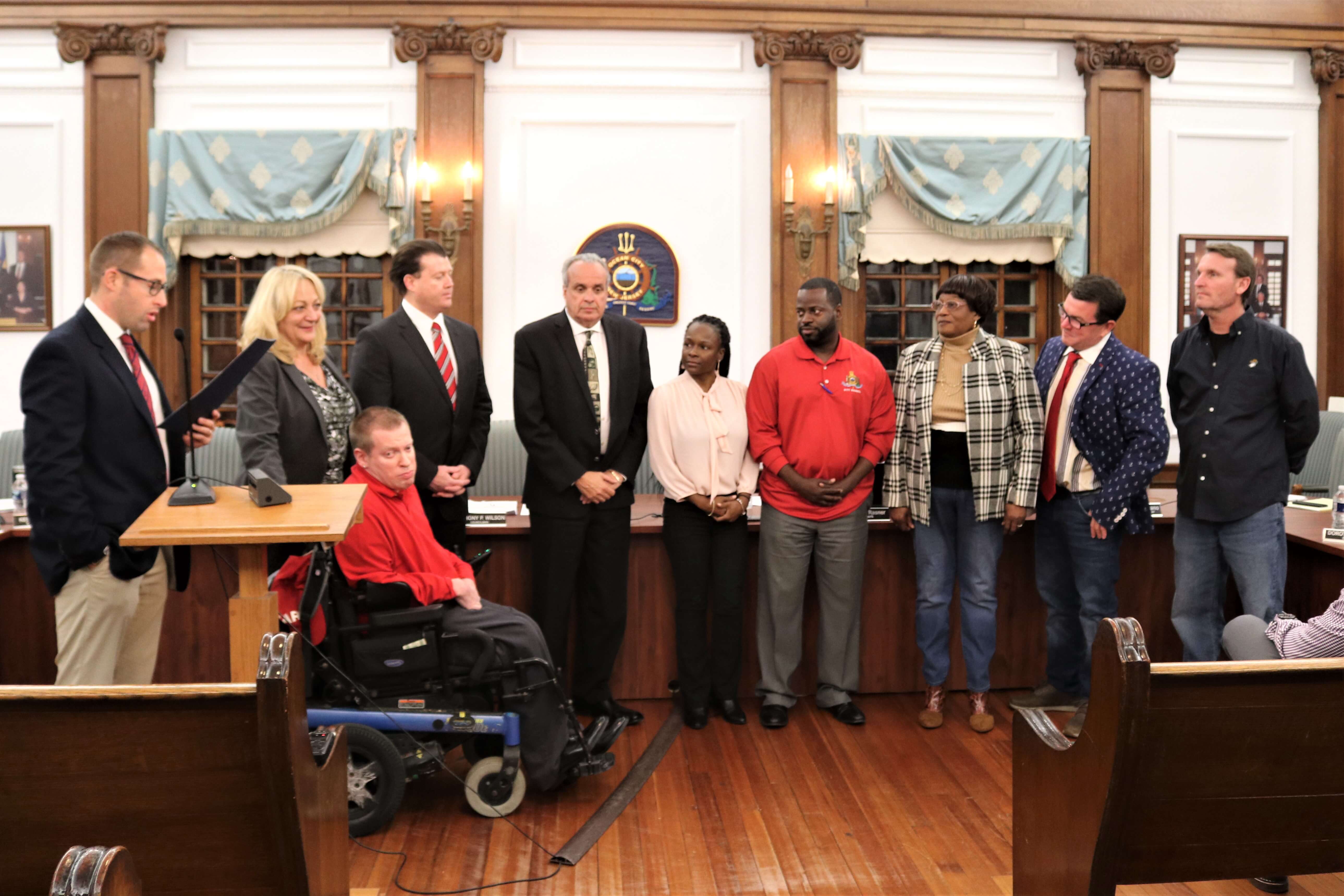 Members of Ocean City Council honored Antwan McClellan Jan. 9