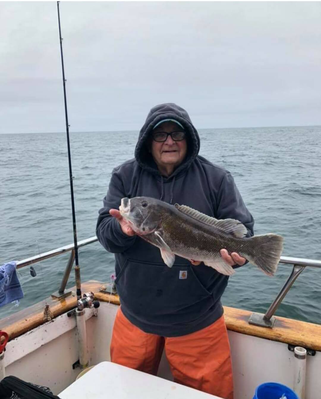 Bob Brett and one of his nice blackfish.