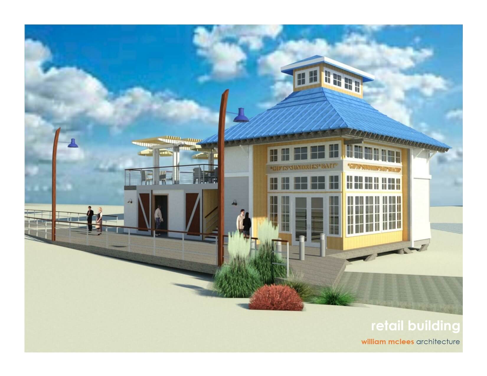 Artist’s rendering of the proposed new pier