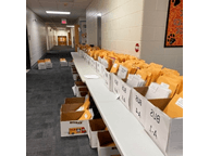Boxes of reading books for Middle Township Elementary No. 1 pupils augment virtual instructions. They are to be delivered April 1 by the district's Transportation Department.