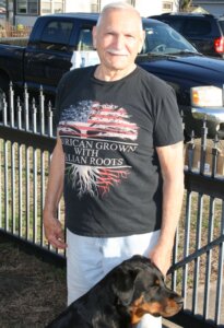 Thomas LaRosa and his Rottweiler