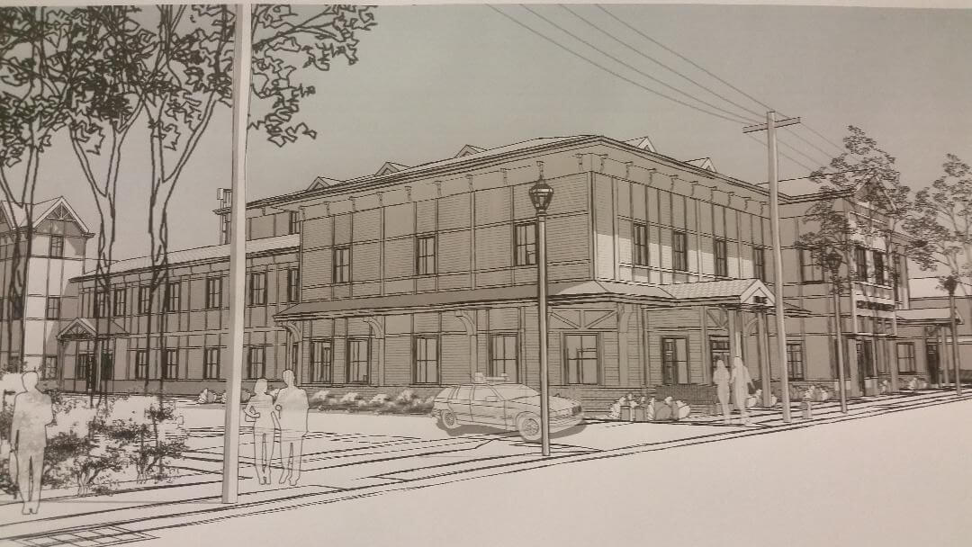 Architect's rendering of proposed Cape May Public Safety Building