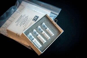 A kit for the COVID-19 virus issued by the Centers for Disease Control and Prevention.