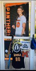 A door decorated for Middle Township senior Ava Karimalis