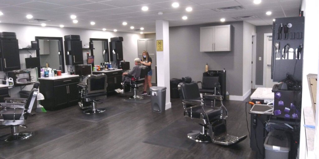 At Railroad Barbershop