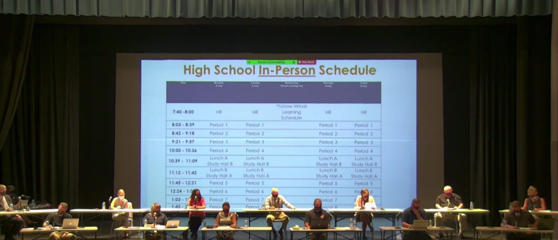 Middle Township School District staff presented their reopening plans via Zoom and in person Aug. 10. The district plans a hybrid model of in-classroom and online instruction. School reopens Sept. 8.