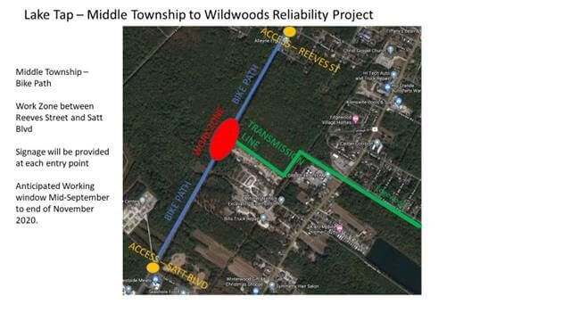 Middle Township Bike Path Will Partially Close for Utility Work