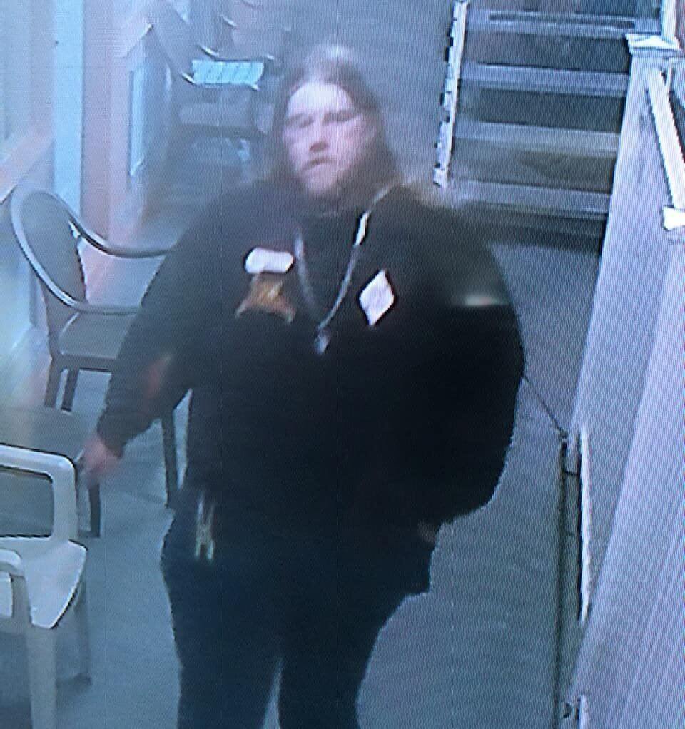 The pictured individual is a suspect in an arson incident that occurred in the early morning of Sept. 12. Those who can identify the suspect are asked to call the Wildwood Police Department Detective Division.