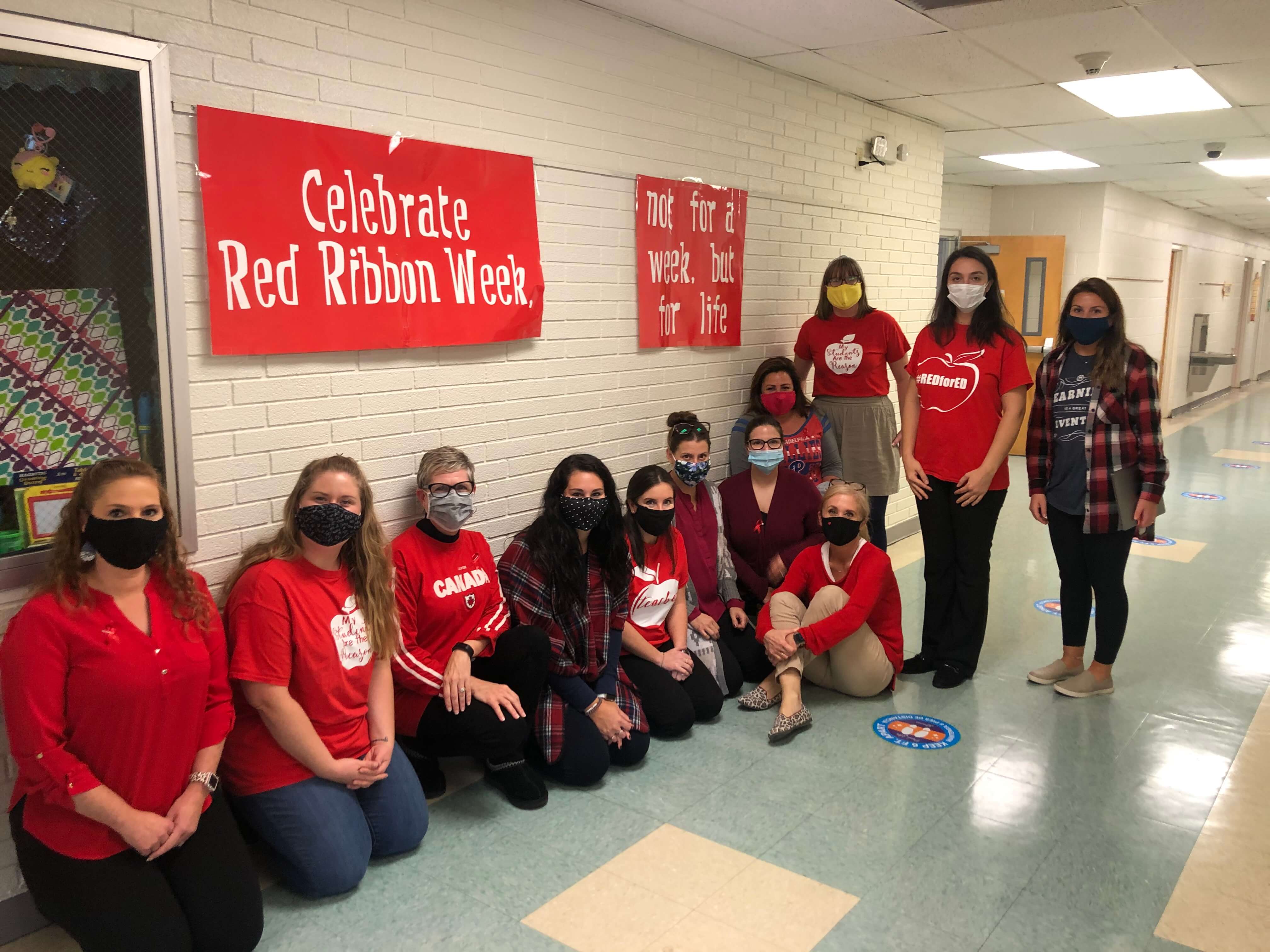 Woodbine Elementary School students and staff began a week of wearing red Oct. 26 for Red Ribbon Week