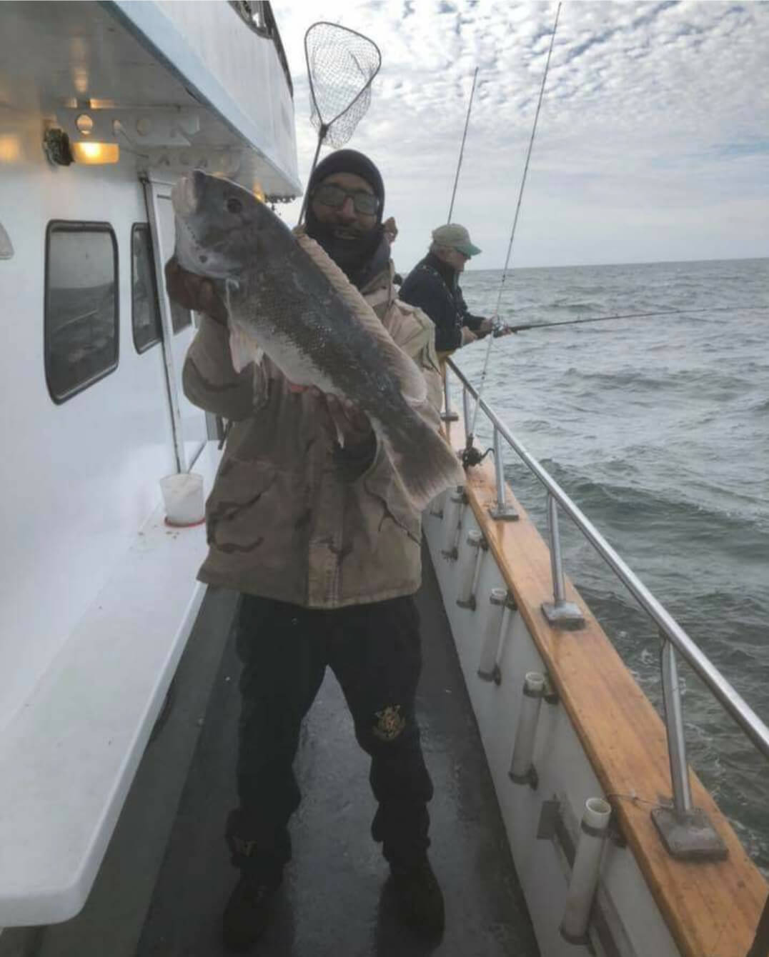 Everitt Fleming and a nice blackfish.