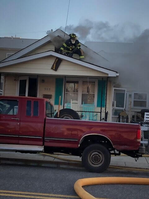 The residents of a home on the 300 block of Burk Avenue