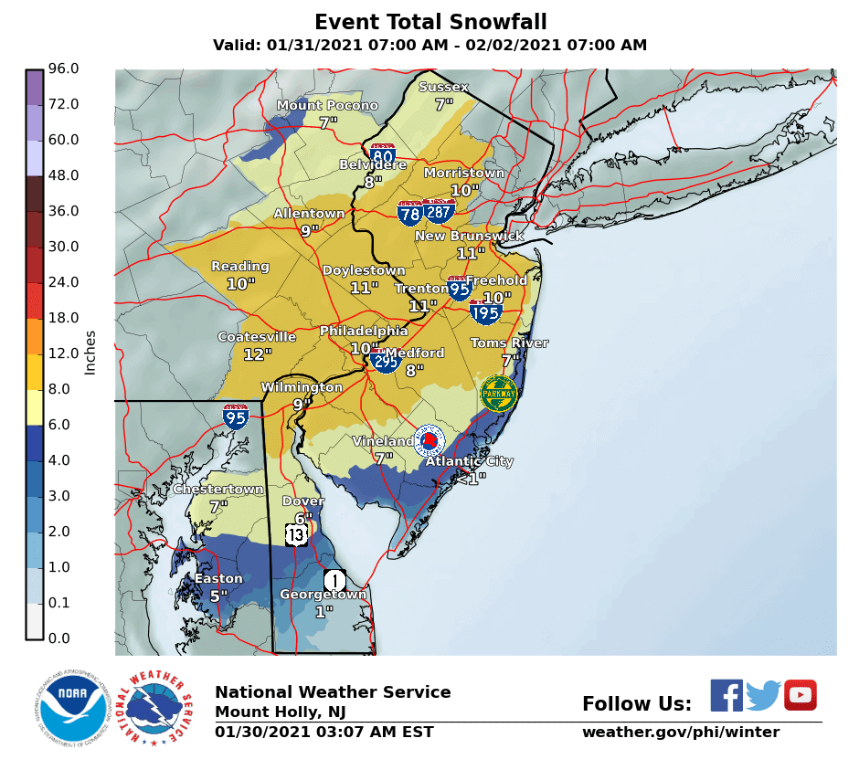 Event Snow Jan. 31-Feb. 2