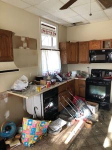 St. Ann Rectory kitchen is in a state of disrepair.