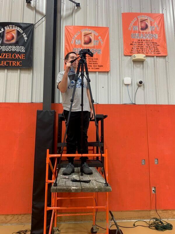 Middle Township employee Kyle Morinelli livestreamed youth recreational basketball games for Middle Township for parents who couldn't attend the games in person because of Covid precautions. His work earned him the township's Employee of the Month award.