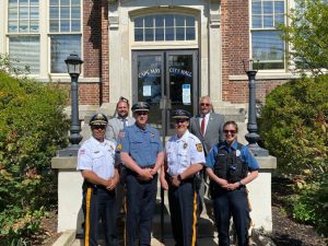 Three members of Cape May's police department were promoted to higher ranks