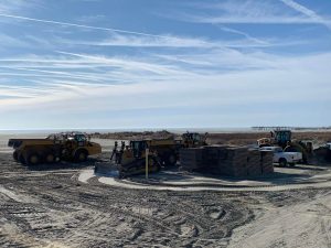 Crews reallocate sand from Wildwood to North Wildwood