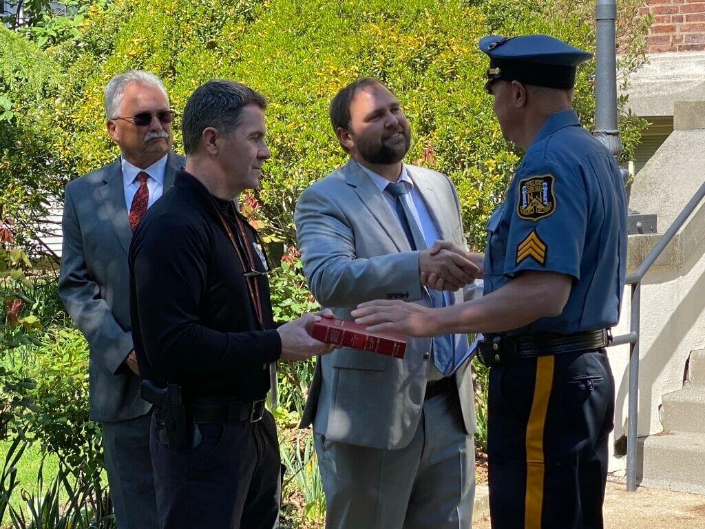 in a ceremony lead by the Mayor Zack Mullock May 11.</p>