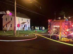 Crews from multiple fire departments were called to a Woodbine dwelling fire at around 8:30 pm. May 7. No injuries were reported during the incident.