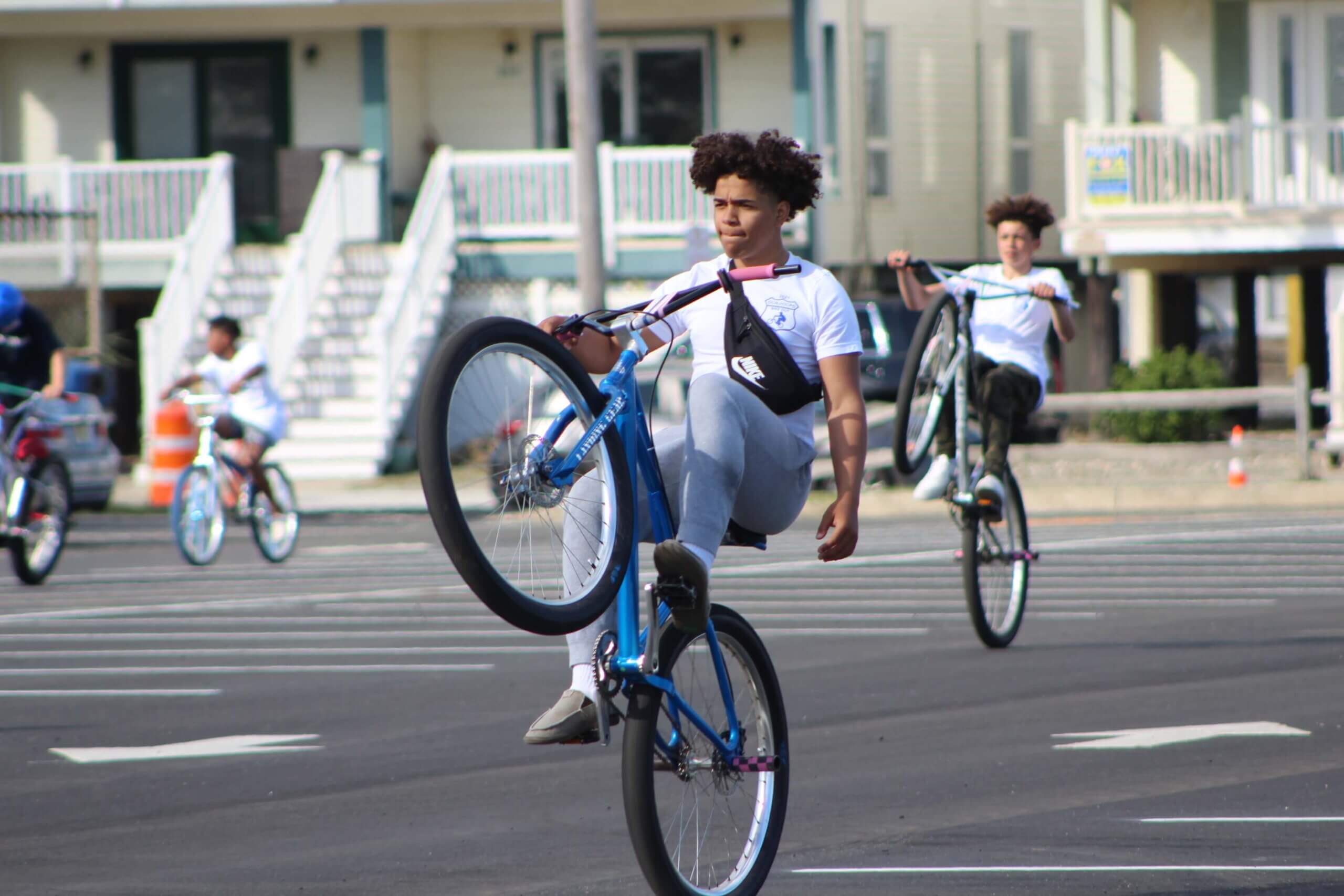 Longest wheelie winner Calvin Gaddy
