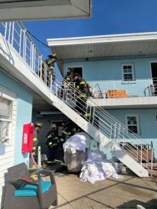 A first alarm assignment was initiated when a fire broke out at a Wildwood motel May 23. An investigation concluded the blaze was accidentally caused by smoking materials.